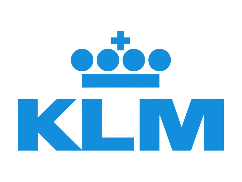 Het KLM logo.