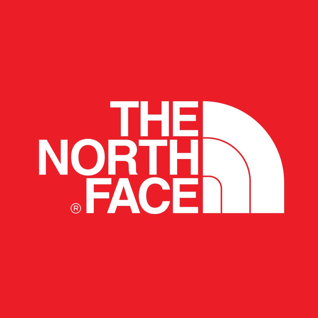 The North Face logo.